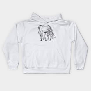 Little Line Horse Kids Hoodie